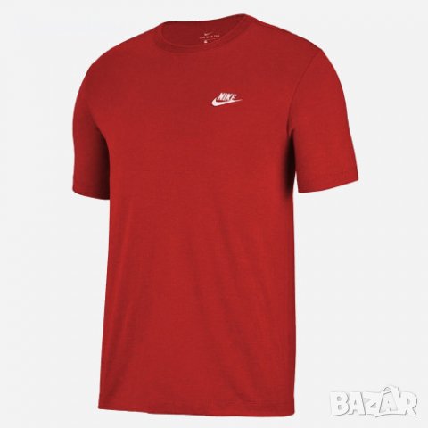 NIKE M NSW CLUB - страхотна мъжка тениска КАТО НОВА, снимка 2 - Тениски - 40075459