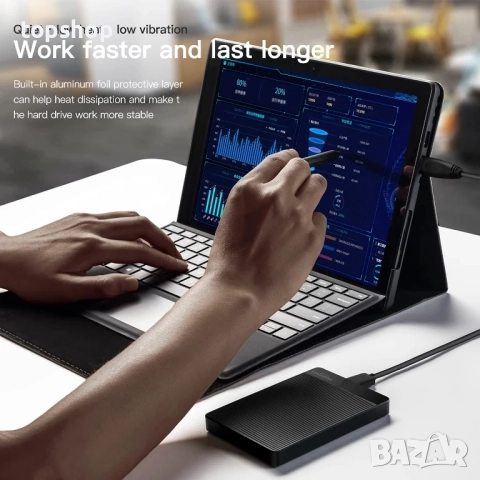 Нов тестван UnionSine 500GB 2.5" ултра тънък преносим външен твърд диск HDD-USB 3.0 за PC, Mac..., снимка 7 - Твърди дискове - 51636428