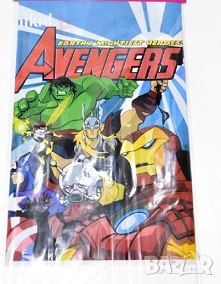 Avengers Марвел Батман Капитан Америка Хълк Отмъстителите Айрън найлонова покривка за парти рожден д, снимка 2 - Покривки за маси - 25639589