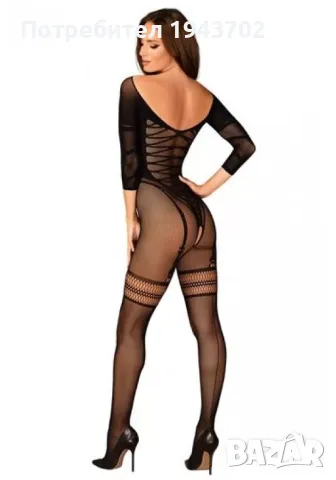 Очарователно целокупно боди с отворено дъно G329 Obsessive, снимка 2 - Бельо - 47558421