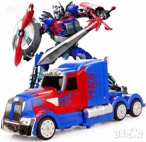 Камион трансфомер с дистанционно Оптимус Прайм, снимка 2 - Коли, камиони, мотори, писти - 48476214