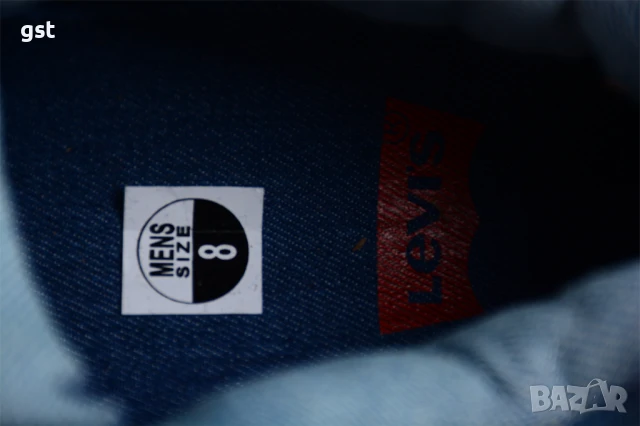 Уникални Редки Levi’s x Air Jordan 4 Denim дизайнерски Маратонки Кецове , снимка 12 - Маратонки - 50541333