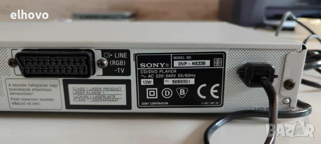 CD/DVD player Sony DVP-NS330, снимка 3 - Плейъри, домашно кино, прожектори - 51027922