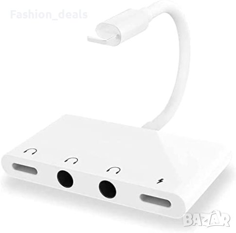 Нов Адаптер за жак за слушалки за iPhone, Pad сплитер и порт за зарядно устройство