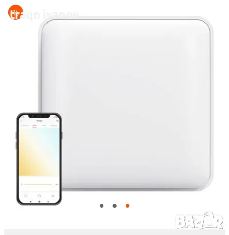 Смарт плафониера Xiaomi Yeelight, Wi-Fi, Гласов контрол, 50W, Дистанционно управление, снимка 2 - Лампи за таван - 49331809