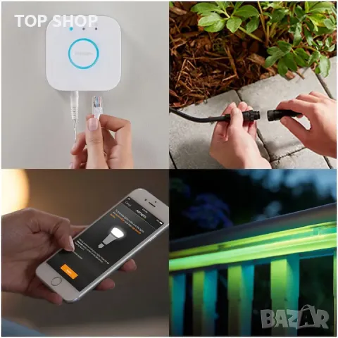 LED лента RGBW за Philips Hue, Външна, 37.5W, ZigBee Light Link, Бяла и цветна светлина, снимка 8 - Лед осветление - 48735434