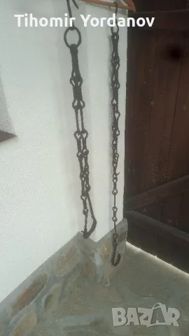 Верига за огнище -2 броя., снимка 5 - Антикварни и старинни предмети - 50276484