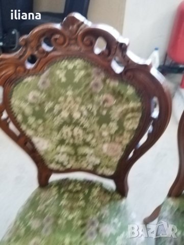Продавам 4 броя столове в бароков стил , снимка 1 - Столове - 44390843