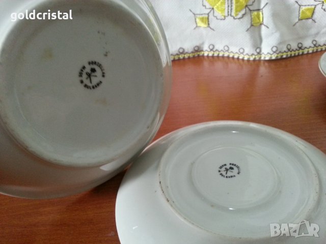 Български порцелан детски комплект за хранене , снимка 5 - Антикварни и старинни предмети - 41618299