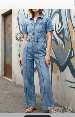 Дънков гащеризон Zara, размер  L, снимка 11 - Гащеризони - 55845991