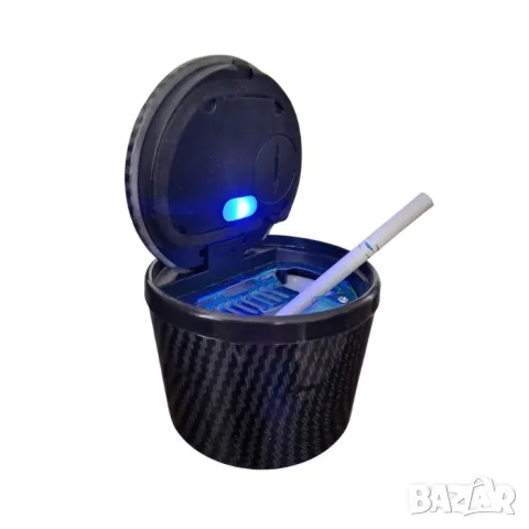 Пепелник за кола с LED и керамична чаша с Push Switch, снимка 2 - Аксесоари и консумативи - 55863461