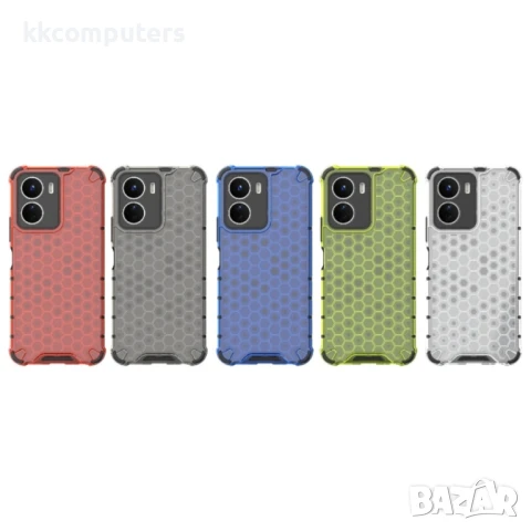 vivo Y16 4G Силиконов Калъф Honeycomb TPU и Протектор, снимка 9 - Калъфи, кейсове - 50741717