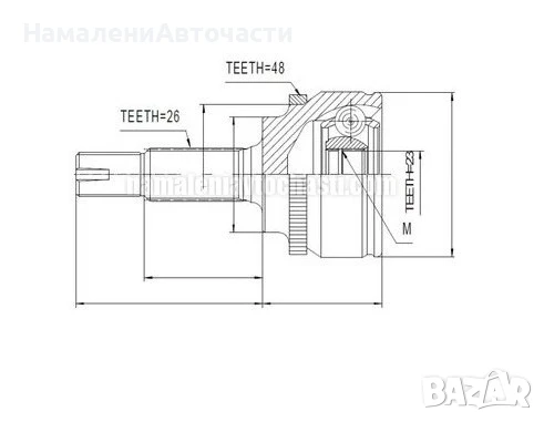 Предно външно каре 4346009601 NPZTY082 Toyota