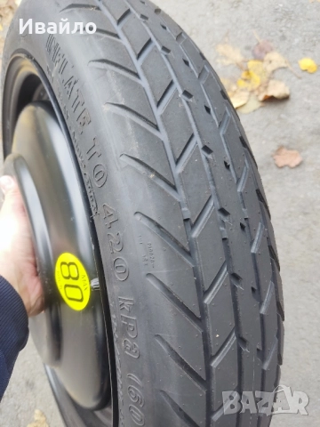 Резервна гума (патерица) 16" за Тойота (5х100), снимка 2 - Гуми и джанти - 52567862