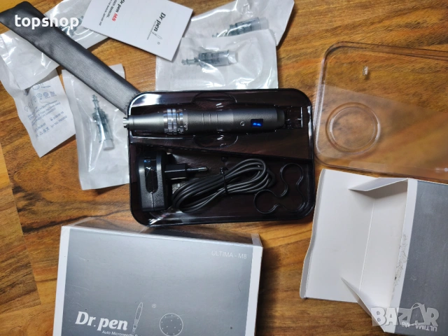 Чисто нов професионален комплект Dr. Pen Ultima M8 – Безжичен Дерма Пен + игли, снимка 9 - Други - 53642542
