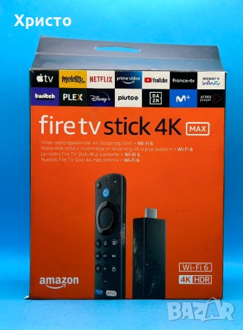 НОВО!!! Мултимедиен плейър Amazon Fire TV Stick Max, 4K