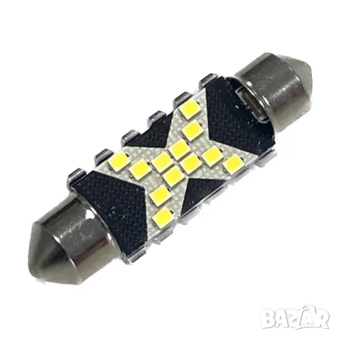 LED крушки софитни 39mm 12-24V 2 броя