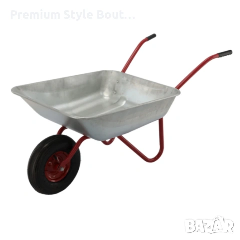 Градинска количка с товаропоносимост 100 кг - голям капацитет и стабилна основа, снимка 12 - Градински инструменти - 53835623