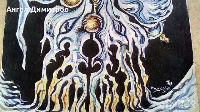 Александър Лудколев картина смесена техника 1970 г, снимка 8 - Картини - 41812689