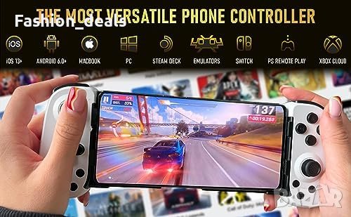 Нов Мобилен Гейм Контролер 2023 За игри iPhone и Android Bluetooth, снимка 4 - Друга електроника - 42716699