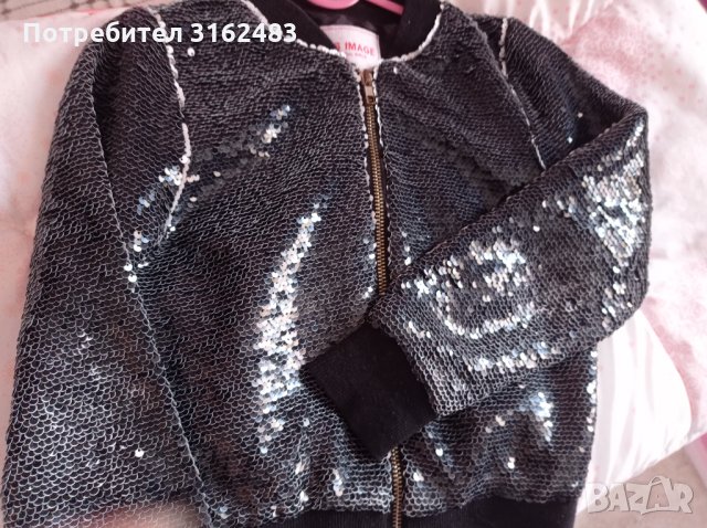 Суитшърт с пайети, снимка 2 - Детски анцузи и суичери - 34051205