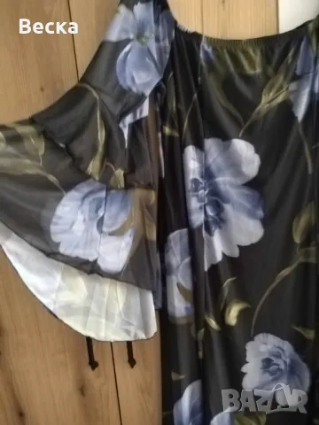 Черен петък! Голям размер рокля с голи рамене, снимка 2 - Рокли - 50222414