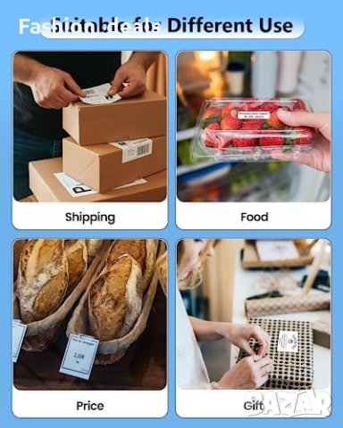 Нов Phomemo D520-BT Bluetooth Принтер за Етикети 4x6 - Термален, снимка 8 - Друга електроника - 42740534