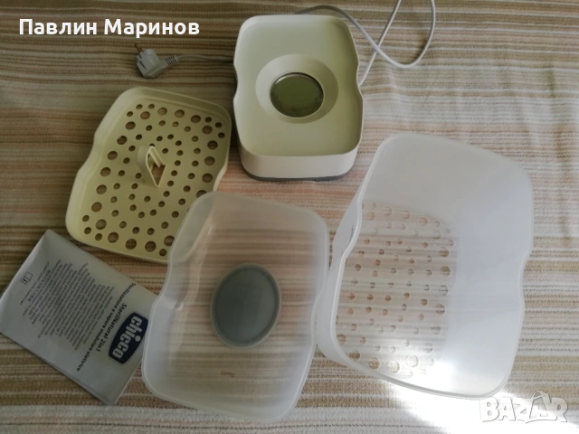 Топ Електрически Стерилизатор Нагревател Chicco 2 в 1 Бебешки Детски Модуларен Пара Шишета Бутилки , снимка 9 - Стерилизатори - 53804591