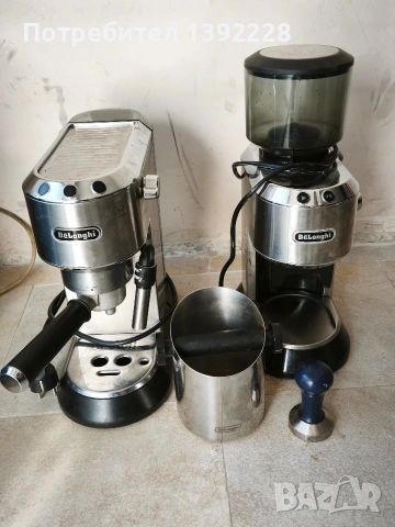 кафе машина и белачка Delonghi Dedica 
