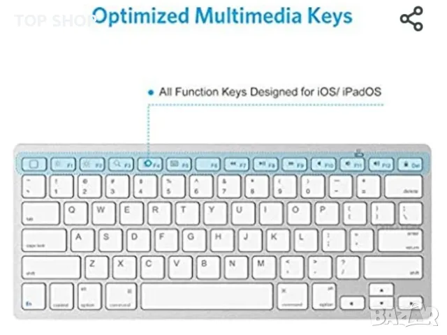 Bluetooth клавиатура, снимка 5 - Клавиатури и мишки - 48791958