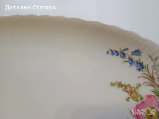 Винтидж порцеланово плато, снимка 3 - Чинии - 52512834