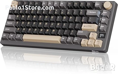 RK ROYAL KLUDGE M75 Безжична механична клавиатура 2.4Ghz/BT5.1/USB-C Геймърска клавиатура 75% Разпол, снимка 1