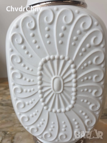 3бр вази Royal KPM 18-20-21см/КПМ Бавария стара немска порцеланова ваза/кобалт-цветя-злато-сребро, снимка 18 - Вази - 48897861