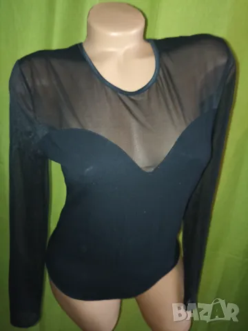 Collection L- Черно боди бикина с тюлени дълги ръкави , снимка 10 - Бельо - 47263381