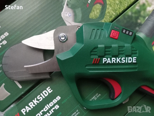 Акумулаторни Ножици PARKSIDE, снимка 3 - Градински инструменти - 51570965
