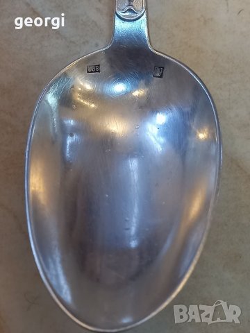 Голяма сребърна лъжица, снимка 7 - Антикварни и старинни предмети - 39250212