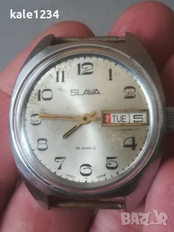 Часовник SLAVA 26j. Made in USSR. Механичен механизъм. Мъжки. СЛАВА. СССР. Vintage watch 