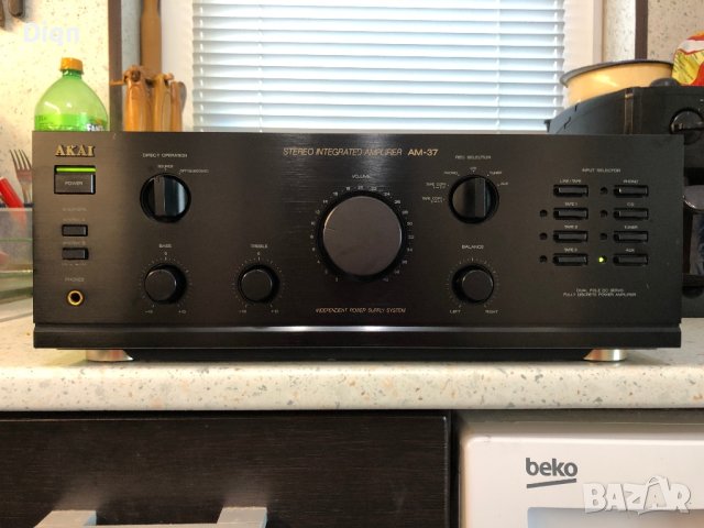 Като нов Akai AM-37, снимка 2 - Ресийвъри, усилватели, смесителни пултове - 41438077