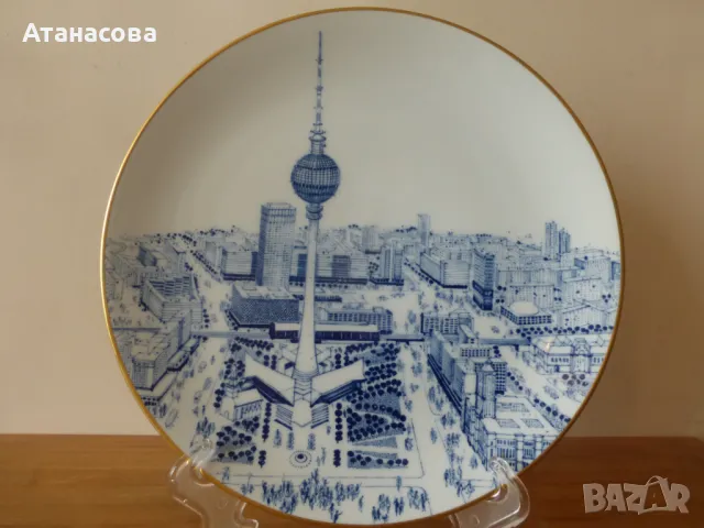Порцеланова чиния за стана Майсен 1975 г, снимка 2 - Декорация за дома - 49545479