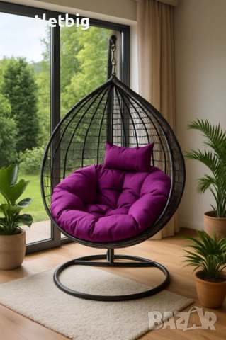 Градинска висяща люлка тип гнездо,яйце–Промоция! 