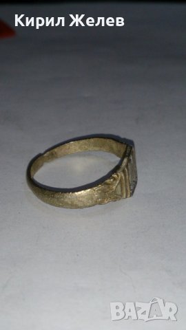 Старинен пръстен над стогодишен орнаментиран сачан с БУКВА М - 66991, снимка 6 - Антикварни и старинни предмети - 28986945