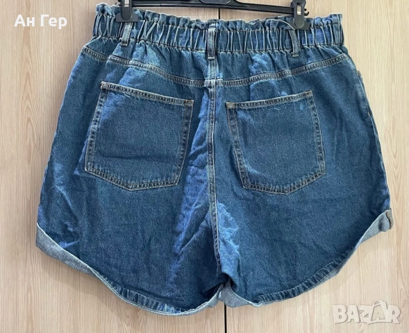 Къси дънкови пантелони H&M xl, снимка 2 - Къси панталони и бермуди - 53797489