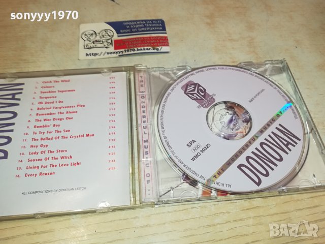 DONOVAN CD 1910231621, снимка 4 - CD дискове - 42639738