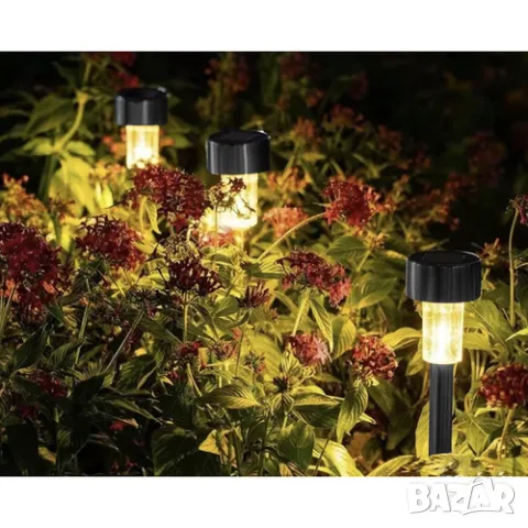 Соларни градински лампи - комплект 10 броя , снимка 7 - Соларни лампи - 49641187