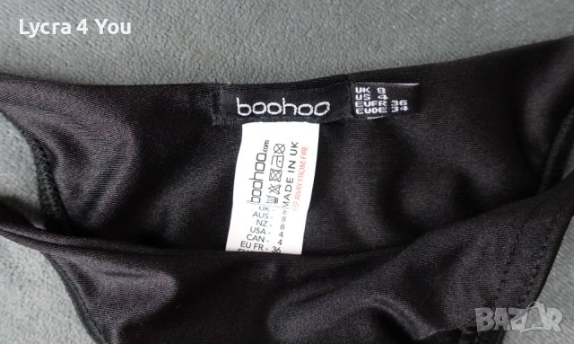 Boohoo XS (UK 8, EU 36) нова черна изрязана бански долница  , снимка 7 - Бански костюми - 41337828