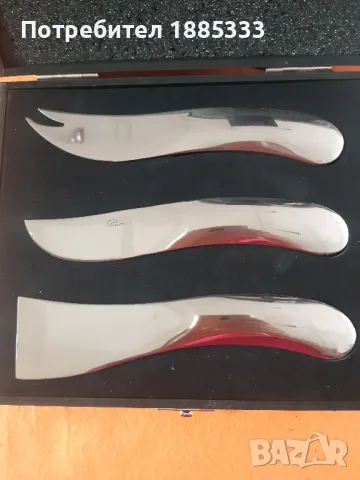 нож за сиренa  комплект WAVE, 3 br, неръждаема  стомана PhiIippi, снимка 2 - Антикварни и старинни предмети - 47925015