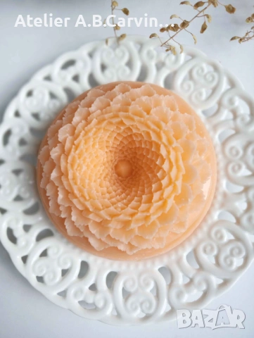 Декоративен ароматен сапун, ръчно изработен с нож,подходящ както за подарък,така и за дома, снимка 8 - Декорация за дома - 53584399