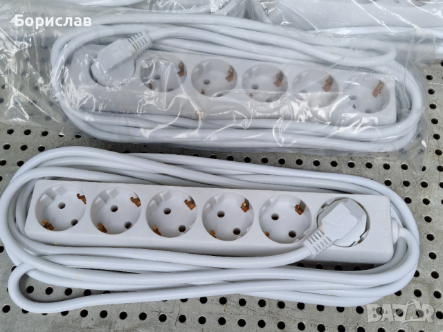 Разклонител от 6 гнезда с 5 м. кабел, снимка 3 - Разклонители и удължители - 36359070