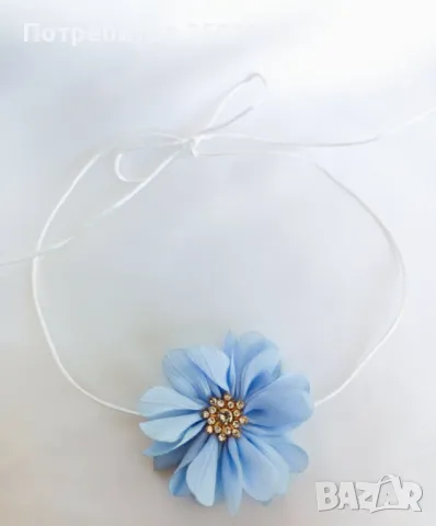 Цвете чокър, снимка 2 - Колиета, медальони, синджири - 49361387