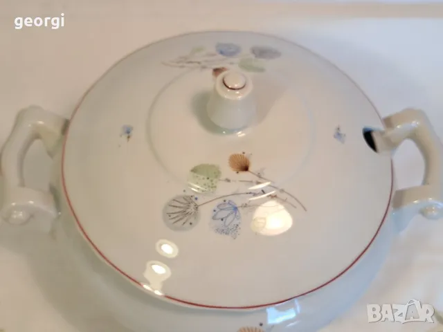 стар български порцеланов супник 21/6, снимка 4 - Прибори за хранене, готвене и сервиране - 49990345